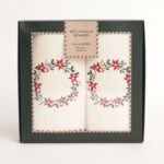 Imagen de Set x2 Toallas de Visita Árbol Navideño 100% Algodón con 63% de descuento