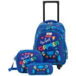 Imagen de Set CLASS&WORK Trolley + Lonchera +Cartuchera Gamer con 61% de descuento