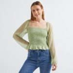 Imagen de Blusa Amc Mujer Manga Larga Panal con 71% de descuento