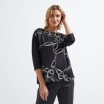 Imagen de Blusa Zafin Mujer Manga 3/4 Chain V1 Col con 71% de descuento