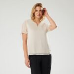 Imagen de Blusa Mujer Bloom Manga Corta Zafin con 67% de descuento