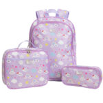 Imagen de Set Mochila + Lonchera + Cartuchera Nubes CLASS&WORK con 68% de descuento online en Promart | SuperCupon