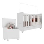 Imagen de Pack VIVA HOME Cuna Cama 3x1 Blanco + Baúl con Ruedas Blanco con 39% de descuento online en Vea | SuperCupon
