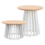Imagen de Pack VIVA HOME Mesa de Centro Roma Blanco + Mesa Lateral Roma Blanco con 47% de descuento online en Vea | SuperCupon