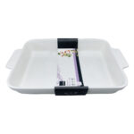 Imagen de Fuente Krea Porcelana Rectangular con Asas con 80% de descuento