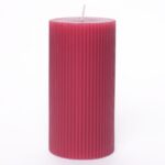 Imagen de Vela Stripe Rosa 540g 7.5x15cm con 60% de descuento oferta online | SuperCupon