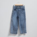 Imagen de Jeans Wide Leg Denim Casual Niña Tiro Medio con 50% de descuento oferta online | SuperCupon