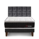 Imagen de Dormitorio Europeo Golden Queen + 2 Almohadas Viscoelásticas + Protector con 52% de descuento oferta online | SuperCupon