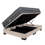Imagen de Cama Boxet Moln Queen Beige + 2 Almohadas Viscoelásticas + Protector con 50% de descuento oferta online | SuperCupon