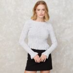 Imagen de Blusa Manga Larga Algodón Mujer Diseño Cuadros con 50% de descuento oferta online | SuperCupon