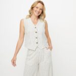 Imagen de Polo Sin Mangas Algodón Rayas Mujer con 61% de descuento oferta online | SuperCupon