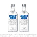 Imagen de Twopack Vodka Absolut Original Botella 700ml con 31% de descuento oferta online | SuperCupon