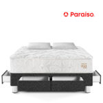 Imagen de Cama Pocket Max 2 Plazas + Cajones Charcoal + 2 Almohadas + Protector con 52% de descuento oferta online | SuperCupon