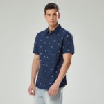 Imagen de Camisa Hombre Palm Print Manga Corta Amc con 56% de descuento oferta online | SuperCupon