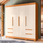 Imagen de Ropero Mau 4 Puertas 4 Cajones Off White con 51% de descuento oferta online | SuperCupon