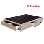 Imagen de Box Tarima Cajones 2 Plazas Champagne con 50% de descuento oferta online | SuperCupon