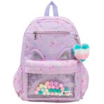 Imagen de Mochila CLASS&WORK Con Orejitas Morada con 67% de descuento oferta online | SuperCupon