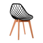 Imagen de Silla de Diseño Decorativo Turia Polipropileno Negro Bonno con 50% de descuento oferta online | SuperCupon