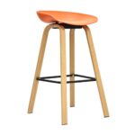 Imagen de Banco Fijo para Bar Misuri Polipropileno/Metal Naranja Bonno con 50% de descuento oferta online | SuperCupon