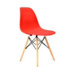 Imagen de Silla de Diseño Decorativo Eames Polipropileno/Madera Rojo Bonno con 61% de descuento oferta online | SuperCupon