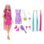Imagen de Muñeca Barbie Cabello Arcoiris Vestido Puntos con 50% de descuento oferta online | SuperCupon