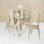 Imagen de Juego de Comedor 6 Sillas Navarro Taupe con 55% de descuento online en Promart | SuperCupon