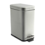 Imagen de Papelera con Pedal 5 litros Acero/Plástico Rectangular Plata Orange con 50% de descuento oferta online | SuperCupon