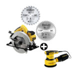 Imagen de COMBO Stanley: Sierra Circular SC16 1600W + 2 Discos 7-1/4" + Lijadora rotoorbital 5 con 30% de descuento oferta online | SuperCupon