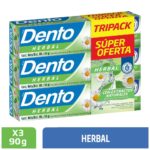 Imagen de Crema Dental DENTO Tripack Herbal Tubo 90g con 15% de descuento oferta online | SuperCupon