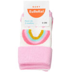 Imagen de Medias Pack 3un Mod02 Polialgodón BABY EUREKA Bebé Niña Rosado con 51% de descuento online en Vea | SuperCupon