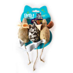 Imagen de Juguete Pets Fun Gato Pack 3 Ratoncitos Catnip con 54% de descuento online en Wong | SuperCupon
