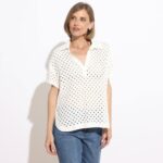 Imagen de Blusa Manga Corta 100% Algodón Mujer con 50% de descuento oferta online | SuperCupon
