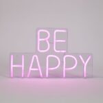 Imagen de Letrero Neón Be Happy 39Cm con 70% de descuento oferta online | SuperCupon