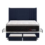 Imagen de Dormitorio Con Cajones Golden Azul King con 52% de descuento oferta online | SuperCupon