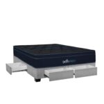 Imagen de Cama Con Cajones Fred 2 Plz Plata + 2 Almohadas Viscoelásticas + Protector con 51% de descuento oferta online | SuperCupon