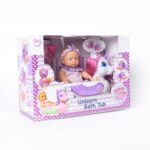 Imagen de Muñeca Bebé Con Bañera De Unicornio con 59% de descuento oferta online | SuperCupon