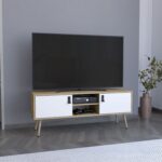 Imagen de Mesa Tv Huna Macadamia Bl con 50% de descuento oferta online | SuperCupon
