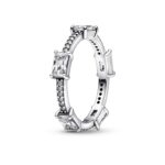 Imagen de Anillo Barras rectangulares en pavé reluciente Mujer con 70% de descuento oferta online | SuperCupon