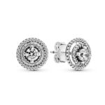 Imagen de Aretes De Botón Halo Doble con 70% de descuento oferta online | SuperCupon