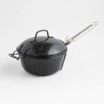 Imagen de Canasta con Tapa para Parrilla con Mango de Acero Inoxidable con 91% de descuento oferta online | SuperCupon