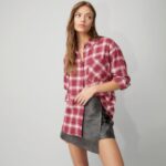 Imagen de Camisa Manga Larga Algodón Diseño Cuadros Mujer con 50% de descuento oferta online | SuperCupon