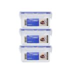Imagen de Set X3 Envase Hermético Cuadrado 420ml Locknlock con 84% de descuento oferta online | SuperCupon