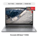 Imagen de Laptop Amd Ryzen 7 16gb 512gb Ssd Ideapad 1 Serie 5000 15.6" Fhd con 35% de descuento oferta online | SuperCupon