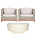Imagen de Juego de Sala de Terraza Capetown 1-1 + Mesa de Centro Luna con 51% de descuento oferta online | SuperCupon