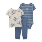 Imagen de Conjunto 3 Piezas Bebé Niño Algodón con 50% de descuento oferta online | SuperCupon