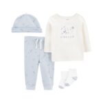 Imagen de Conjunto Bebé Niño 4 Piezas Algodón Carters con 50% de descuento oferta online | SuperCupon