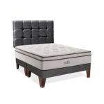Imagen de Dormitorio Europeo Fred King + 2 Almohadas Viscoelásticas + Protector con 50% de descuento oferta online | SuperCupon