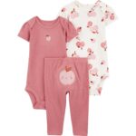 Imagen de Conjunto 3 Piezas Bebé Niña Algodón Carters con 50% de descuento oferta online | SuperCupon