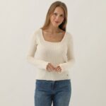 Imagen de Polo Manga Larga Casual Mujer con 50% de descuento oferta online | SuperCupon