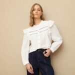 Imagen de Blusa Manga Corta Algodón Mujer Diseño Cuadros con 50% de descuento oferta online | SuperCupon